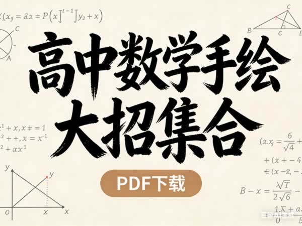 高中数学手绘大招集合PDF下载第1张-惠学吧 高中数学手绘大招集合 网课视频